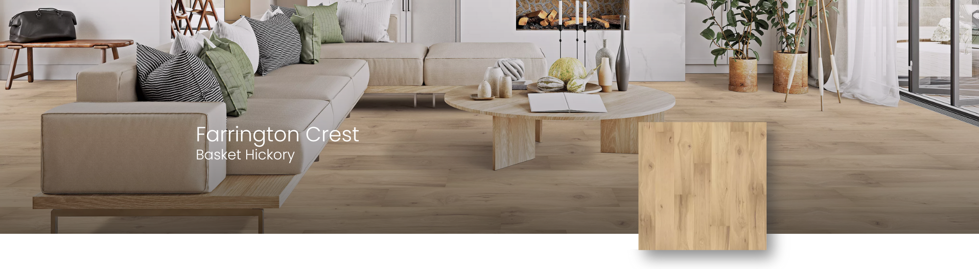 Waterproof BelleLuxe Flooring by Karastan in a bright living room