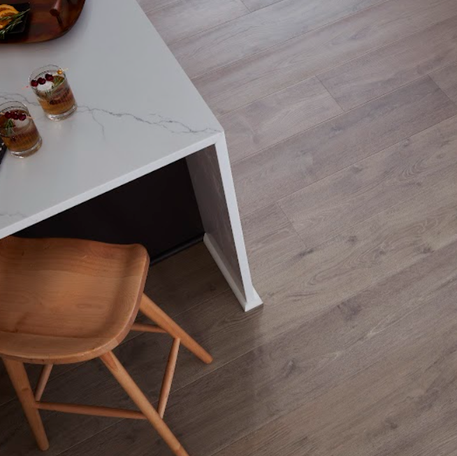 Karastan BelleLuxe Waterproof Flooring in a bright and stylish home
